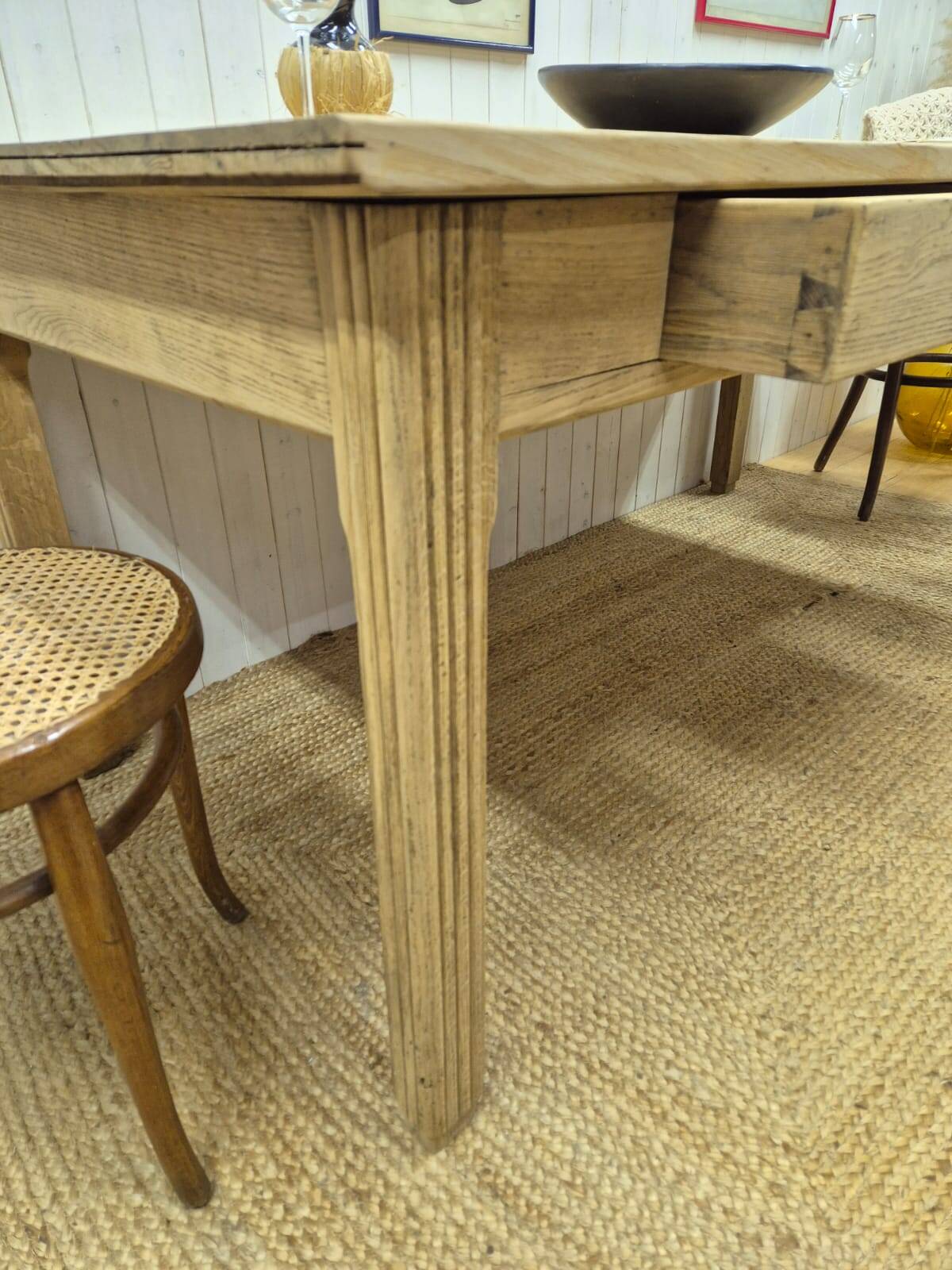 Solid oak farmhouse table