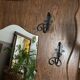 Vintage mirror cloakroom wall coat rack