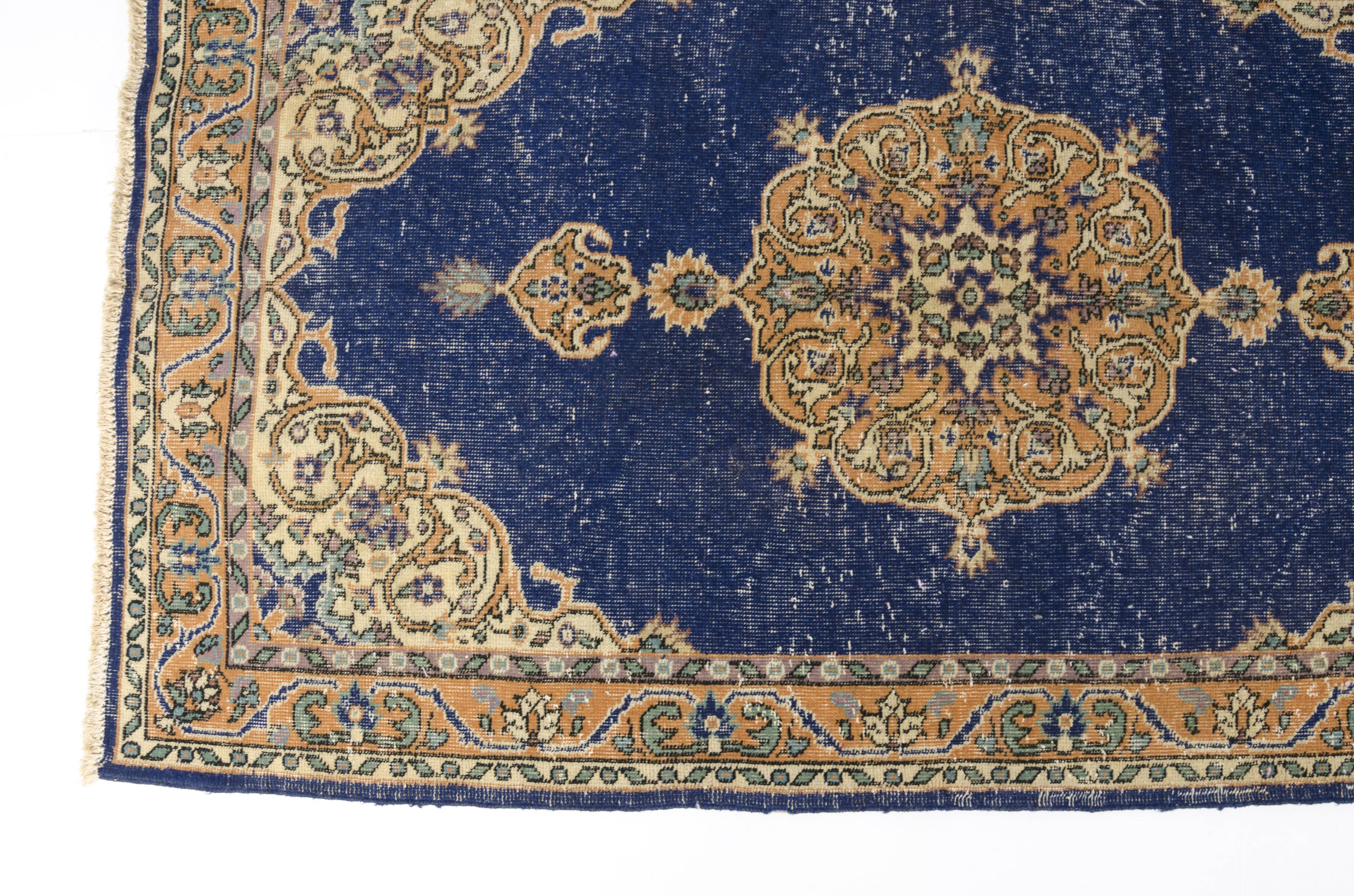 Vintage Turkish Floral Handmade Rug sku-v605