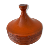 Vintage soliflore vase in glazed terracotta