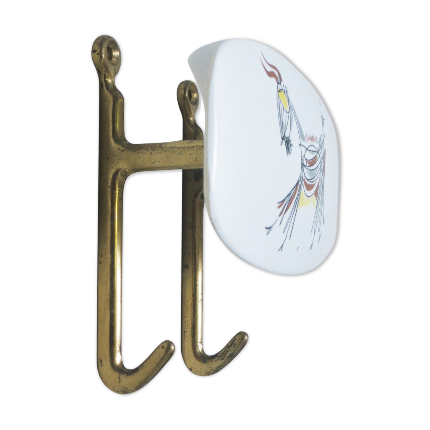 Brass double hook 60