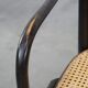 Set of 2 wooden dining chairs with woven seats