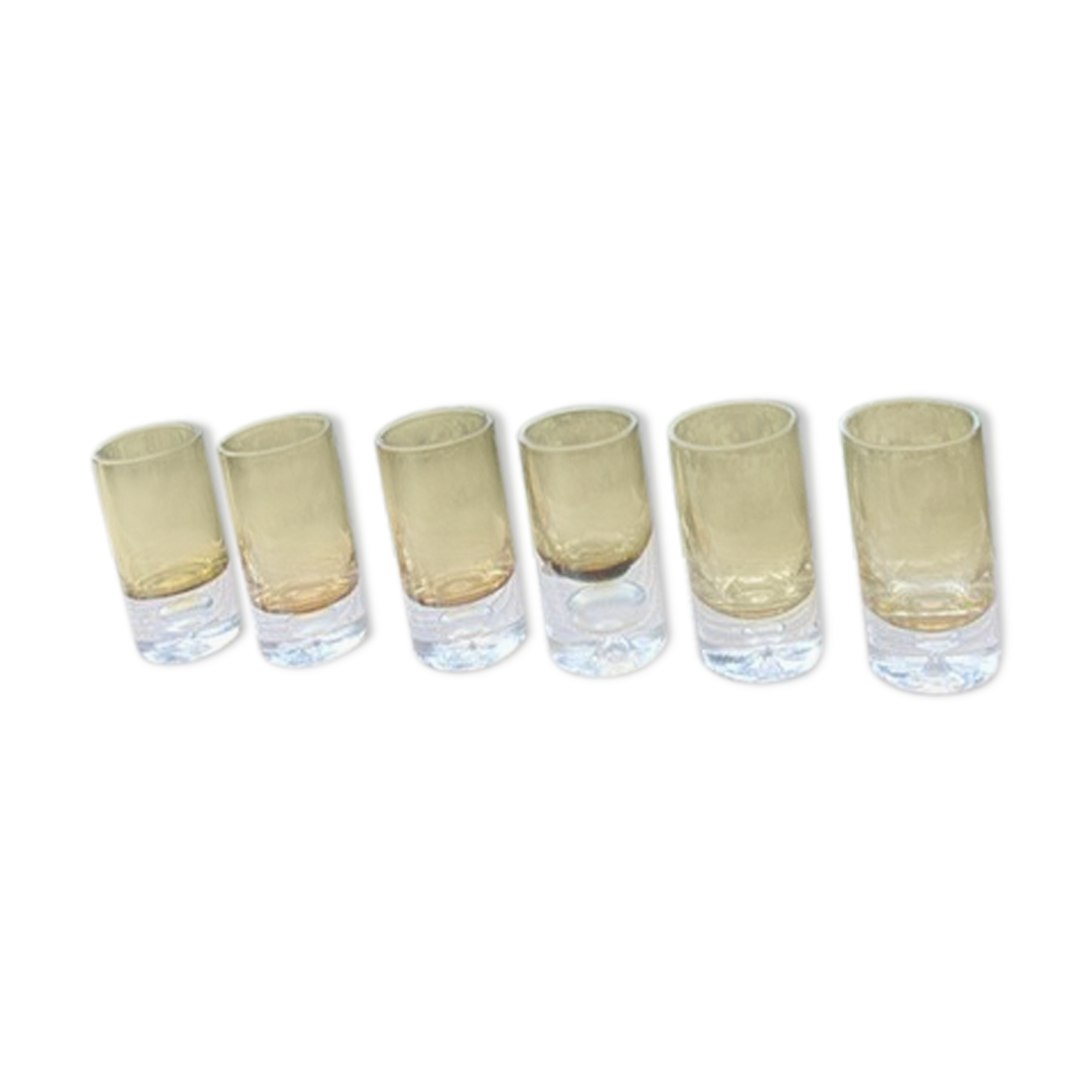 Lot de 6 verres à liqueur années 70