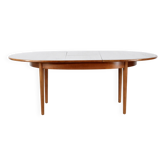Midcentury Oblong Teak Extending Table. Vintage Modern / Danish / Retro St