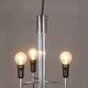 Chrome pendant light, Italian design, 60s