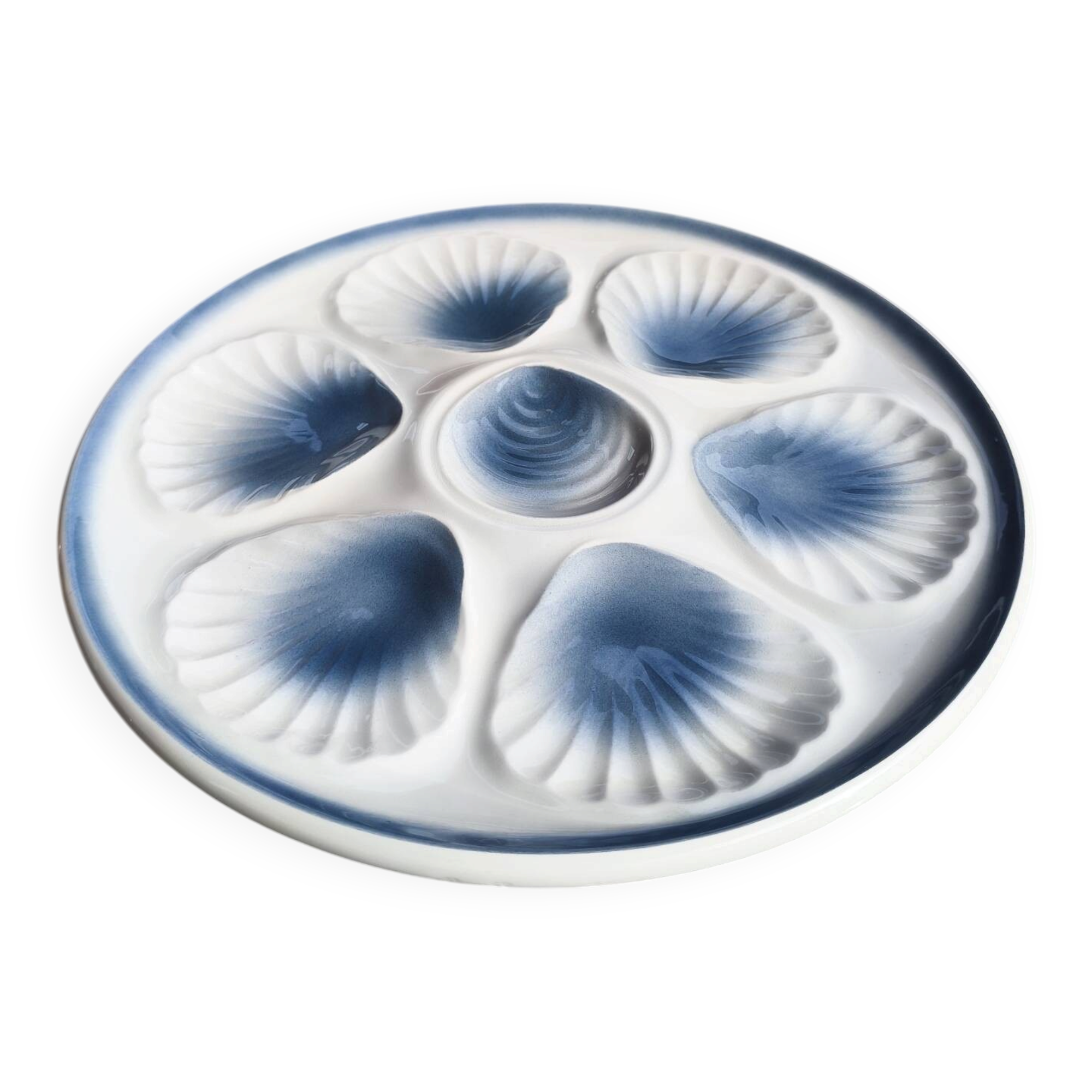 6 oyster plates Moulin des Loups