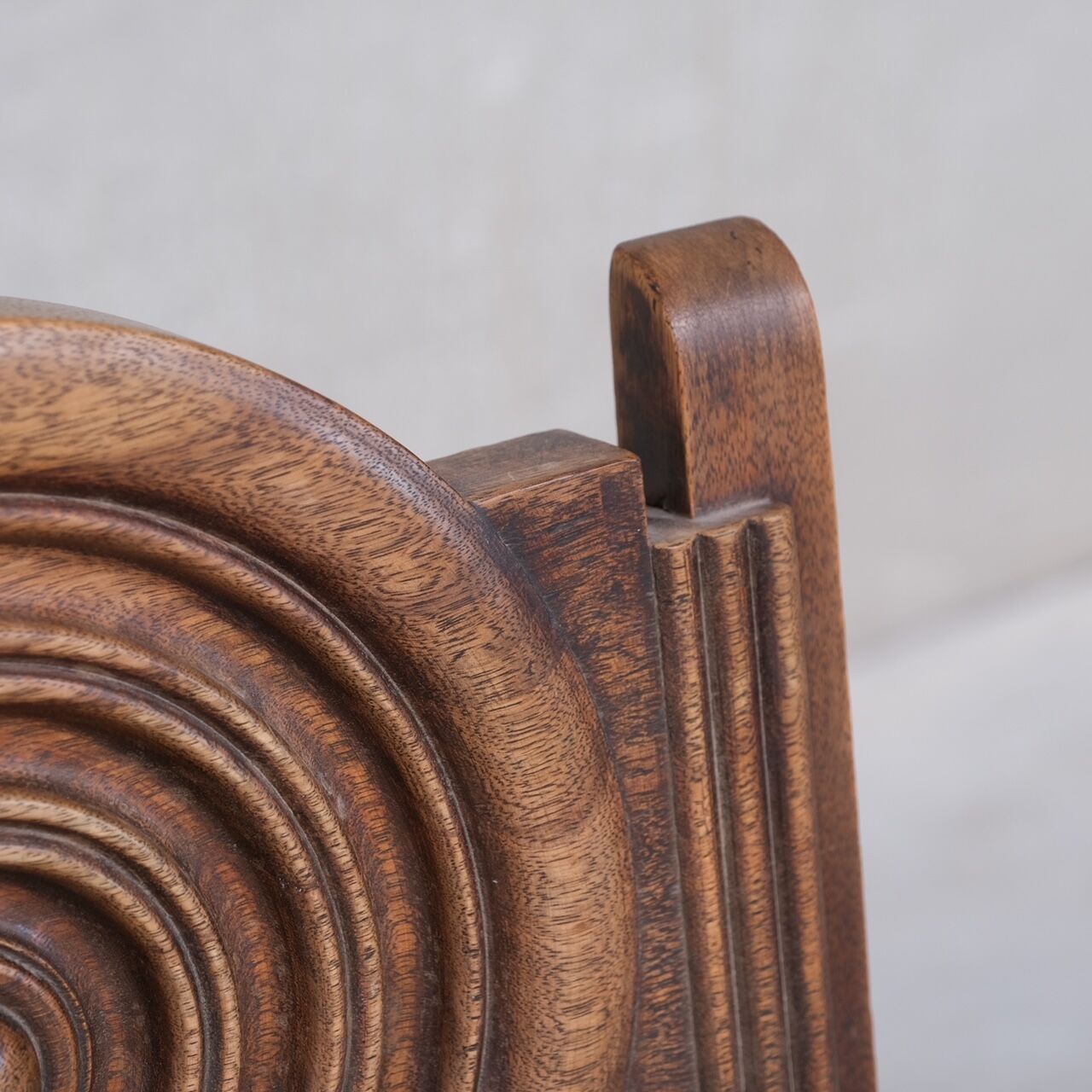 6 French deco oak dining chairs