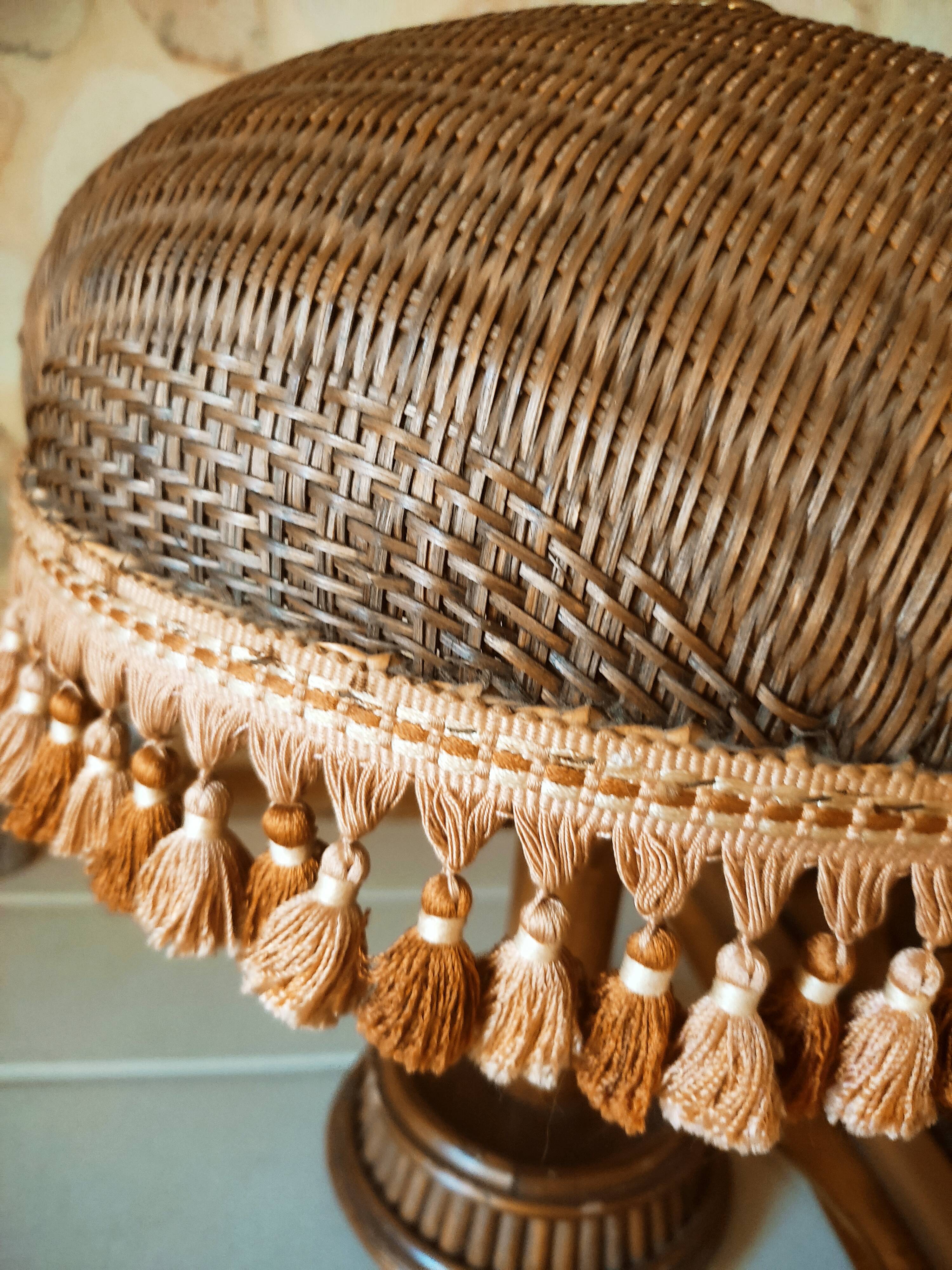 Bohemian rattan lamp