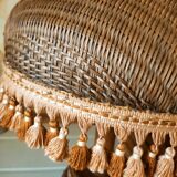 Bohemian rattan lamp