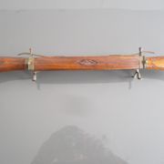 Carved kitchen knife and fork from India