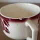 5 tasses anciennes Badonviller fruits