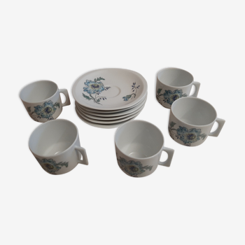 Coffee cups Bernardaud porcelain from Limoges