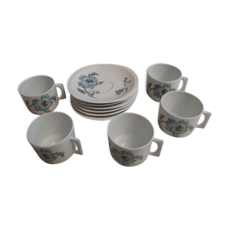 Coffee cups Bernardaud porcelain from Limoges