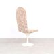 Set of 4 vintage velvet tulip swivel chairs, 1970s