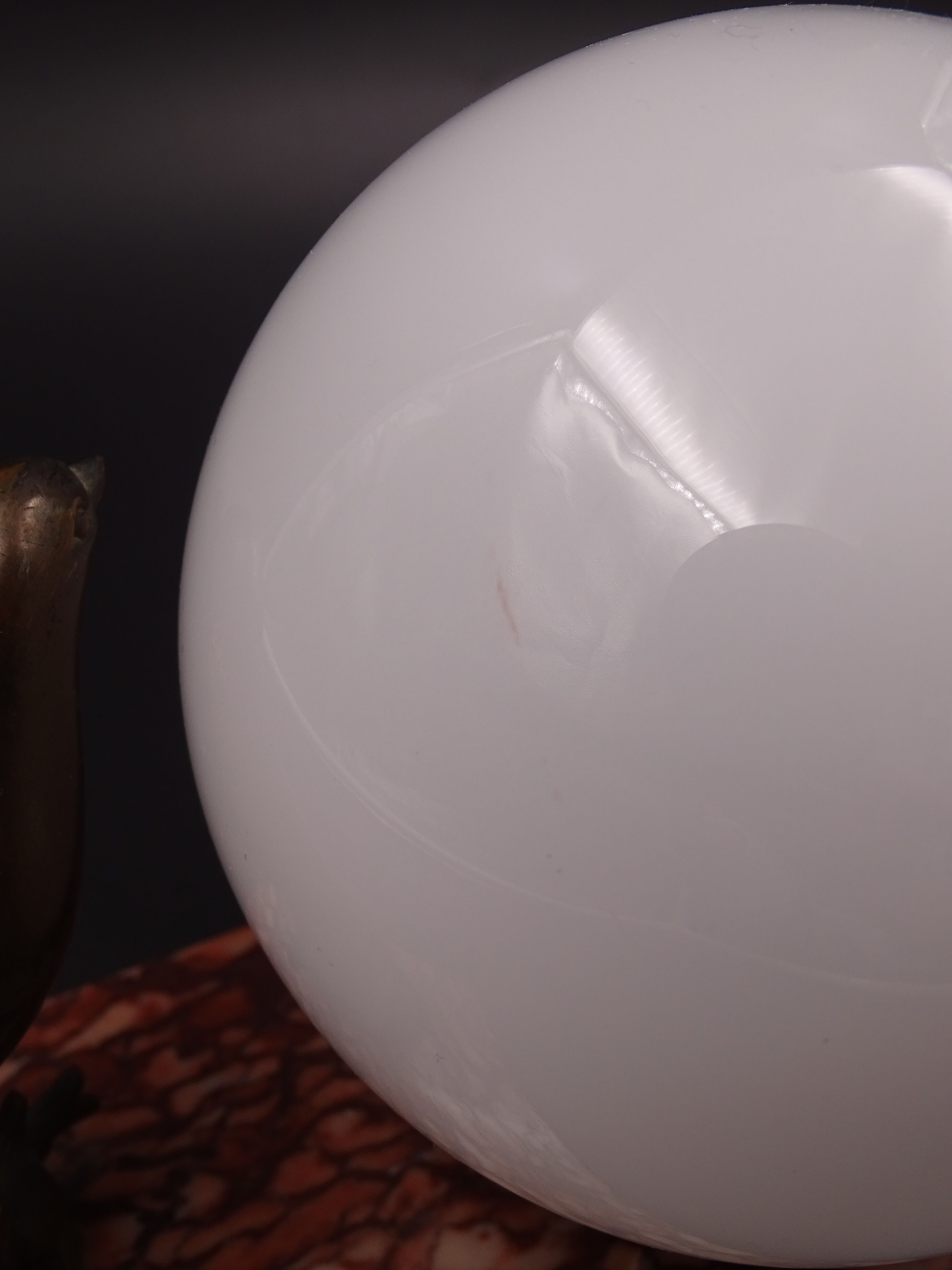 Table lamp "the little bird", marble base, circa 1950