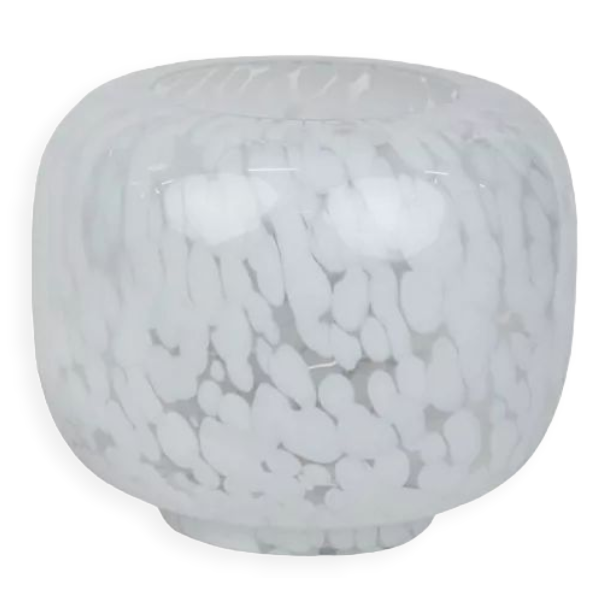 Vase or photophore white spotted