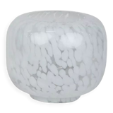 Vase or photophore white spotted