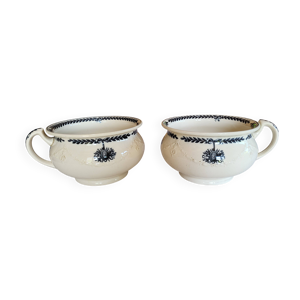 Paire de pots avec anses