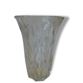 Vase verre ciselé vintage