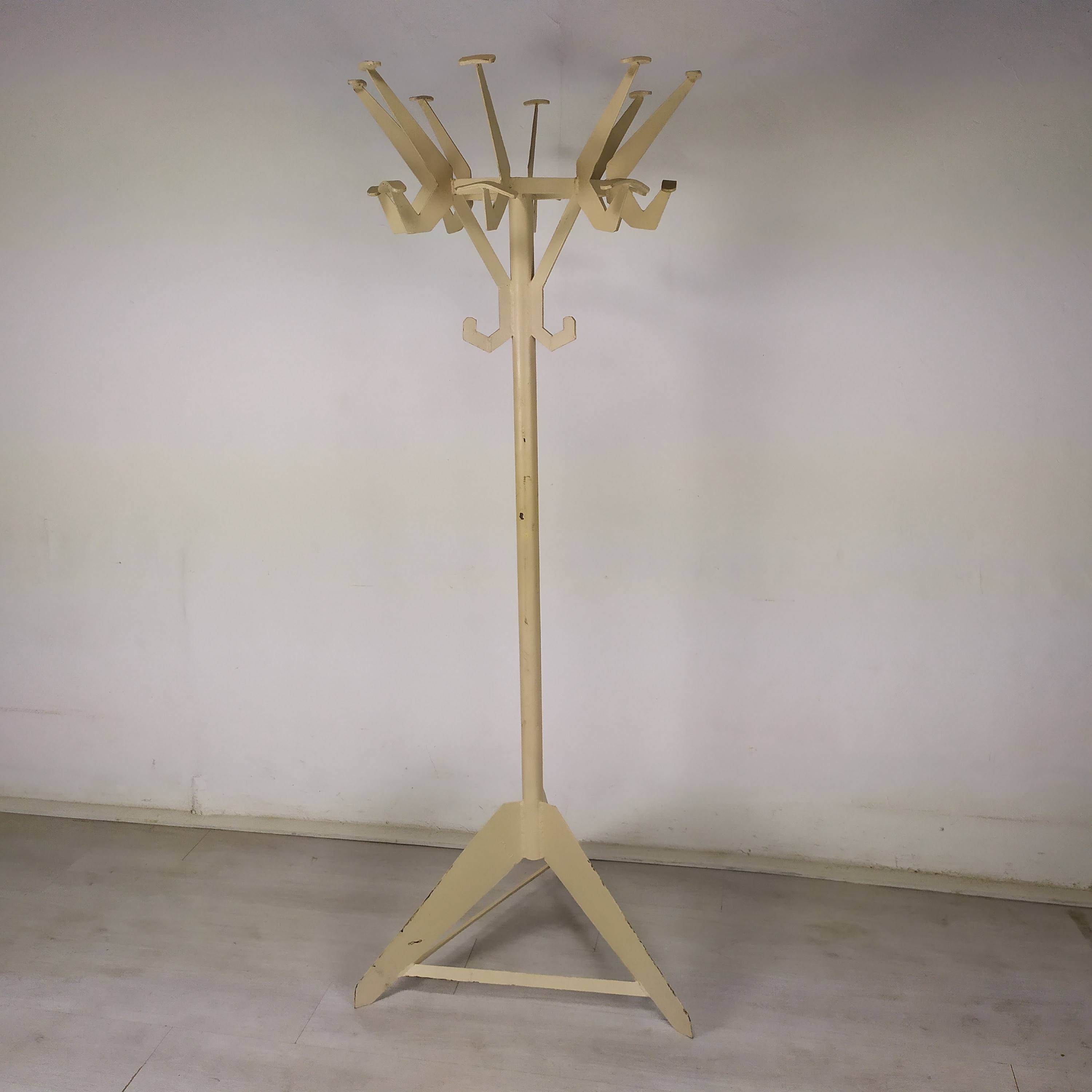 Industrial parrot coat rack