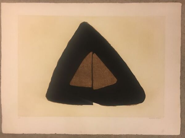 Marca-relli conrad, composition 8, 1977. eau-forte et aquatinte originale signée