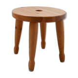 Pine Mid-Century Swedish Stool or Side Table