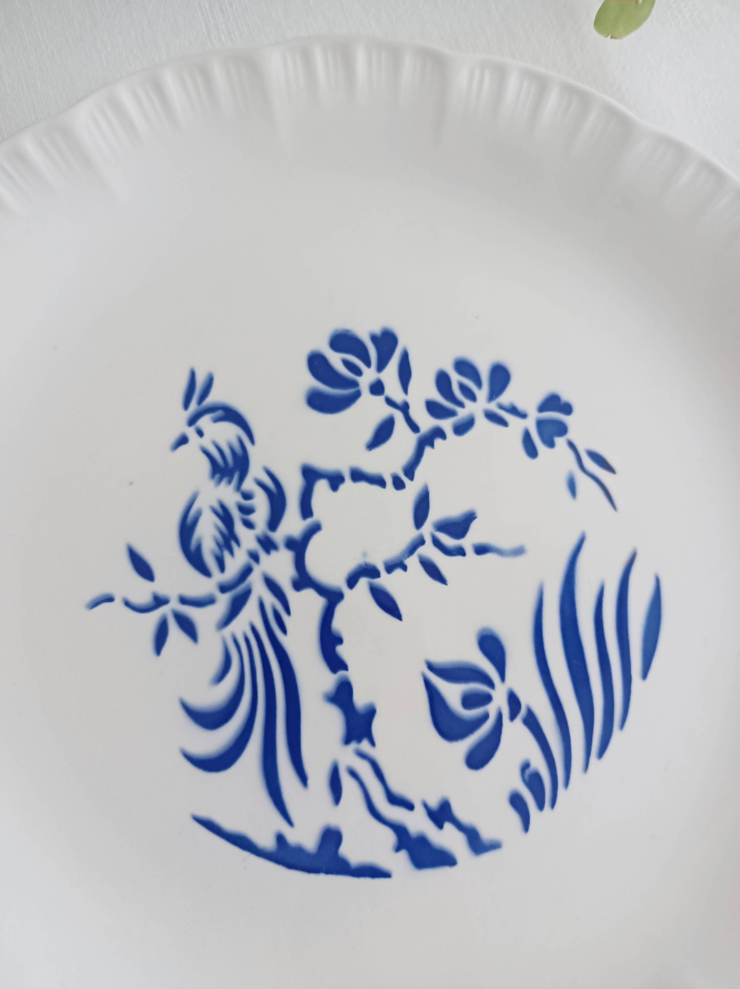 Set of 3 Digoin Sarreguemines Paradis dessert plates