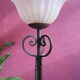 Wrought iron floor lamp
