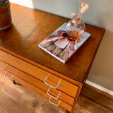 Commode vintage pieds compas