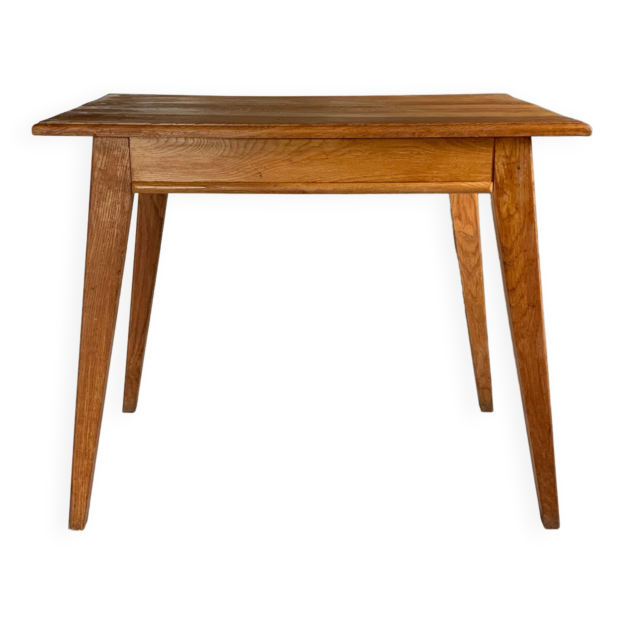 Vintage oak desk foot compass
