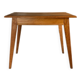 Vintage oak desk foot compass