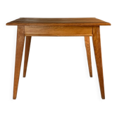 Bureau vintage en chêne pied compas