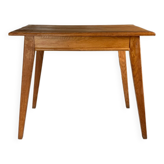 Vintage oak desk foot compass
