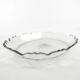 Plat Biedermeier, cristal transparent, République tchèque, 19e siècle