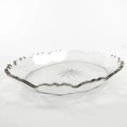Biedermeier dish, transparent crystal, Czech Republic, 19th century
