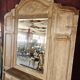 Antique oak entrance hall wardrobe. Mirror. Early 20th century.