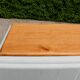 Renovated vintage buffet in Mado style – Celadon Libéron and natural wood – 13