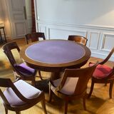 Empire style dining room: extendable table and 6 chairs