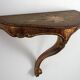 Étagère murale console en bois peint vintage