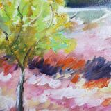 Landscape of Provence on canvas