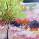 Paysage de provence sur toile