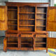 Buffet, rustic sideboard in solid cherry wood, 20th century
