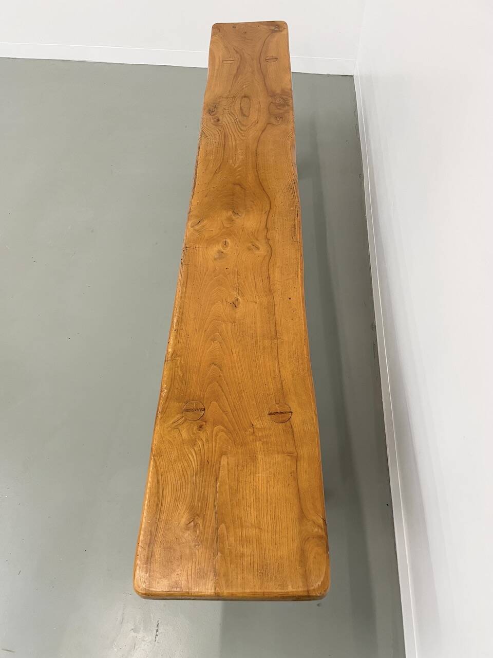 Solid elm bench 2m