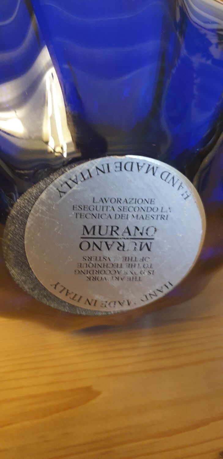 Murano crystal vase