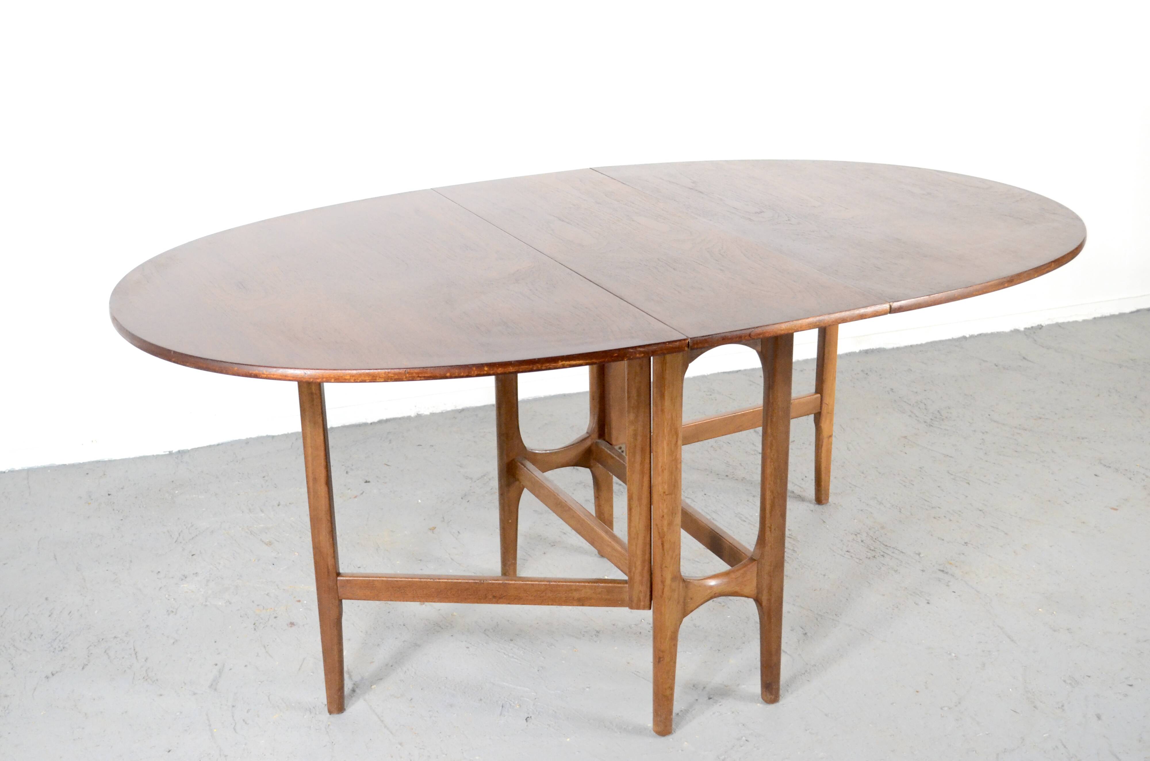 Midcentury Drop Leaf Teak Table. Vintage Modern / Retro / Danish Style.