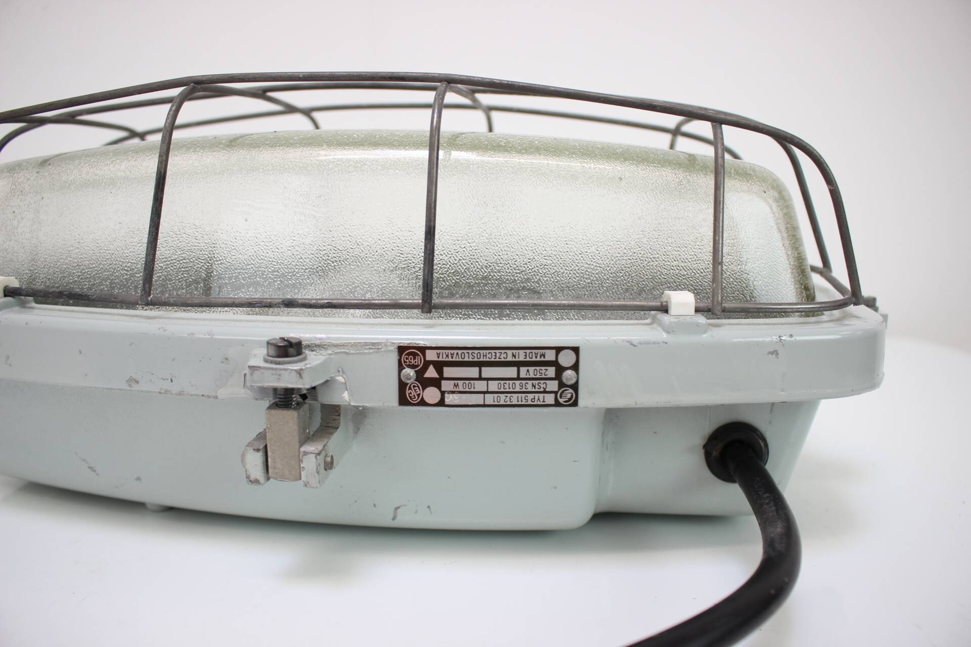 Vintage Industrial Ceiling Lamp Typ 511 32 01, Czechoslovakia, 1990's