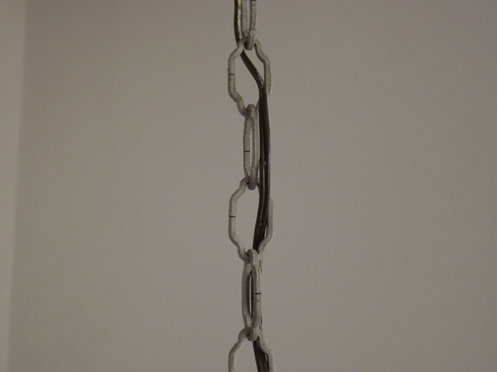 Italian tole ware 3 light cage chandelier with porcelain flowers