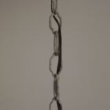 Italian tole ware 3 light cage chandelier with porcelain flowers