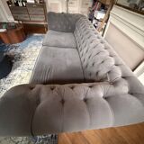 Paire de canapés Chesterfield