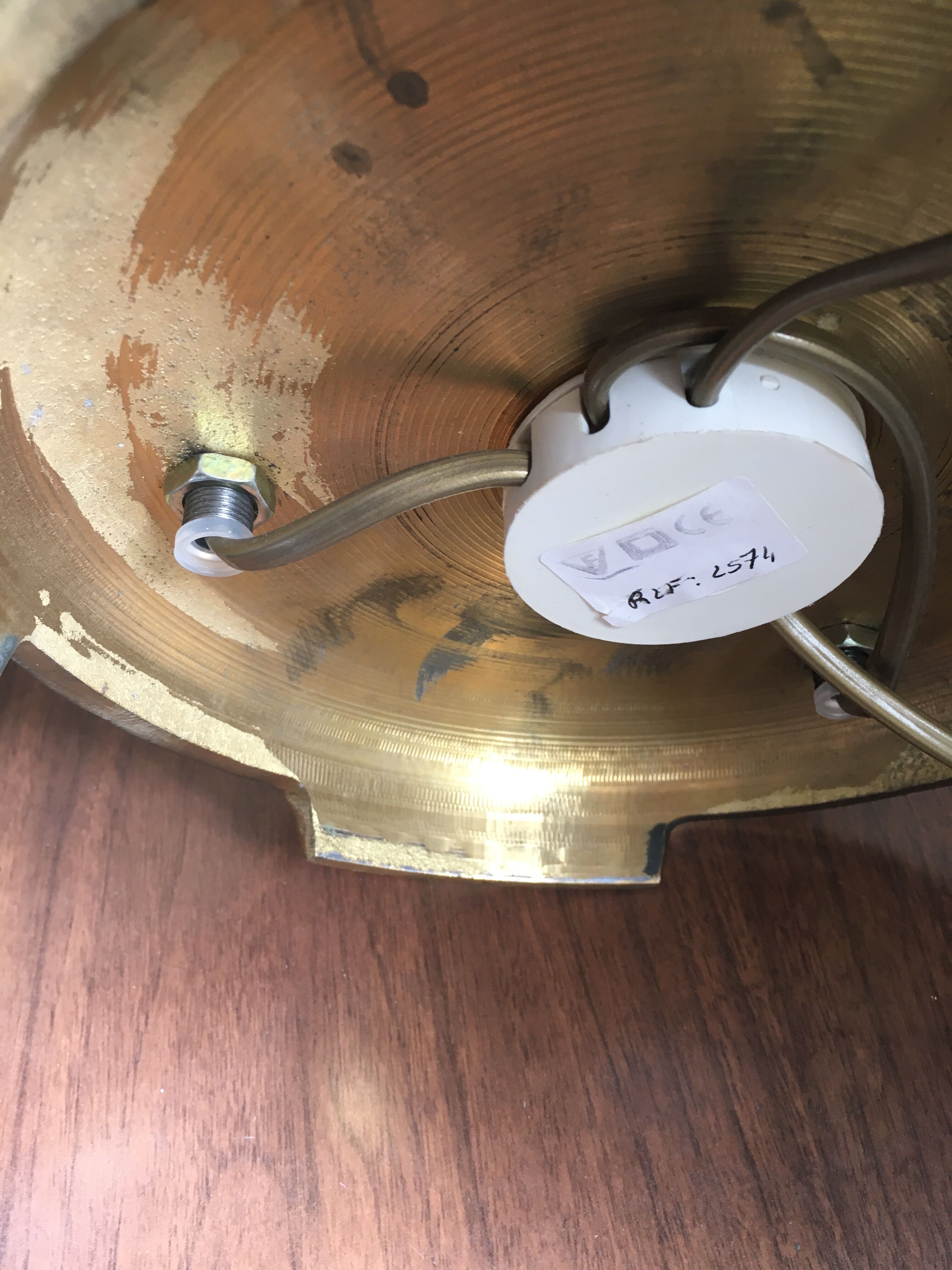 Golden bronze hot water lamp